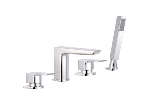 Distinct Medlock 4 Hole Deck Mounted Bath Shower Mixer, Chrome