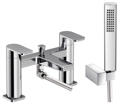 Distinct Leven Bath Shower Mixer With Shower Kit/Bracket, Chrome