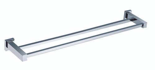 Distinct Evara Double Towel Bar, Chrome