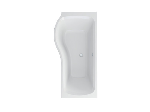 Distinct Cast Superior 1700 Left Handed Showerbath, White