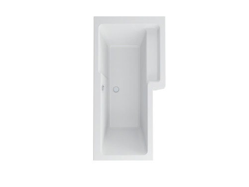Distinct Cast Ness 1700 Right Hand Shower Bath, White