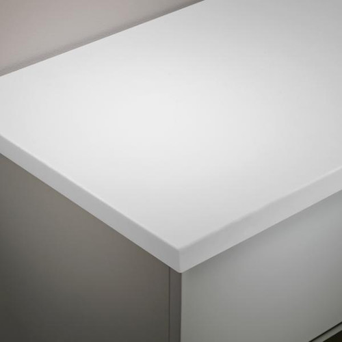 Distinct Chiltern 1200 Sol Surf, 2 Tap Hole, Curved, With Top, Arctic White