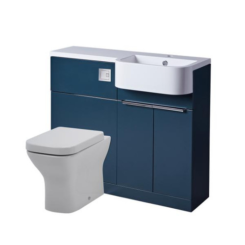 Distinct Tasman 1000mm S C/T Between WC F/M Units, Right Hand, Double Basin (Unit Only)
