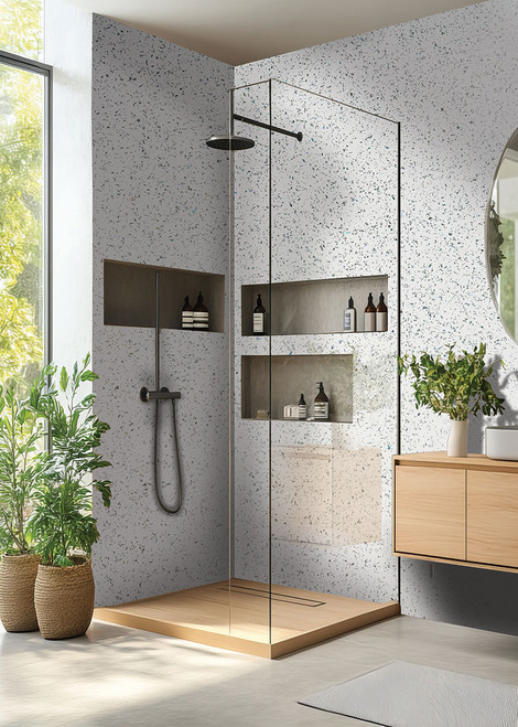 DuraPanel White Sparkle Corner Kit