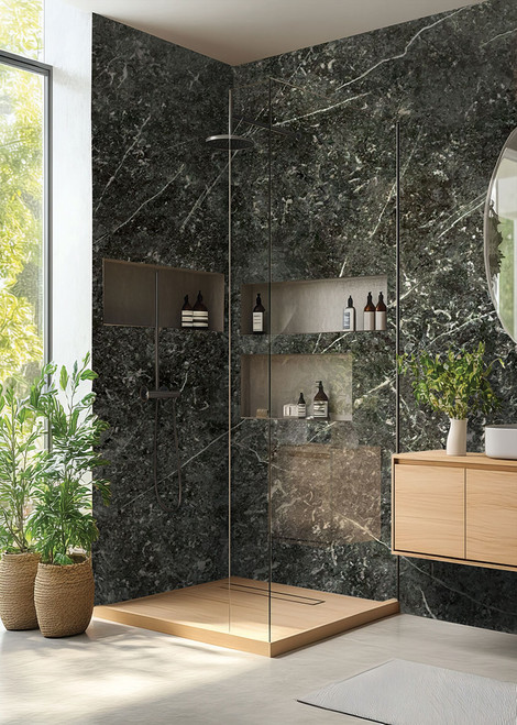 DuraPanel Black Marble Gloss Corner Kit