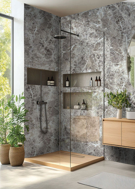 DuraPanel Cappuccino Marble Gloss Corner Kit