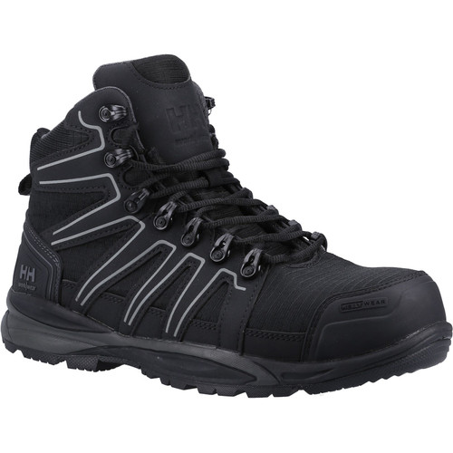 Helly Hansen Workwear Manchester Mid S3 Safety Boot  - Black/Grey -  Size 8