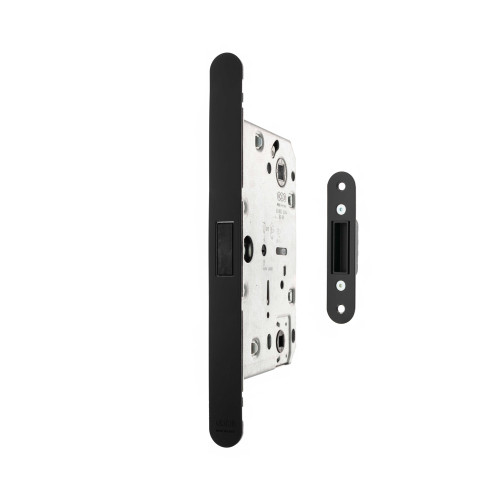 Agb Revolution Xt Magnetic Bathroom Lock, 60mm Backset, Matt Black
