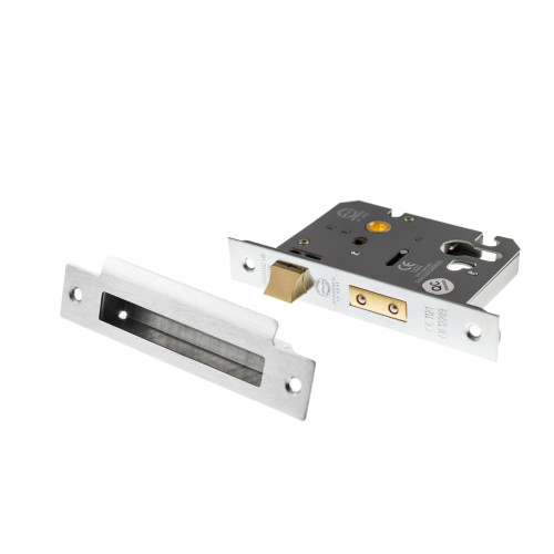 Atlantic Euro Sashlock, 2.5", Polished Chrome