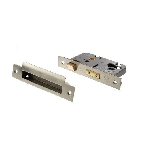 Atlantic Euro Sashlock, 2.5", Satin Nickel
