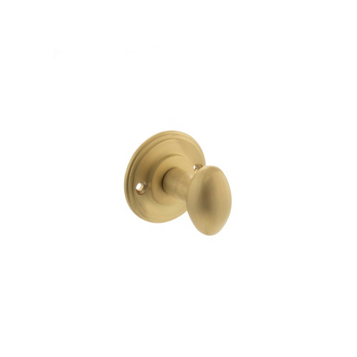 Millhouse Brass Solid Brass Oval Wc Turn And Release, Satin Brass