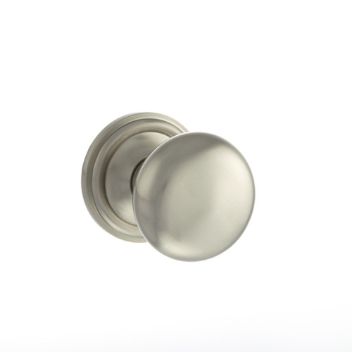 Old English Harrogate Brass Mushroom Mortice Knob, Satin Nickel