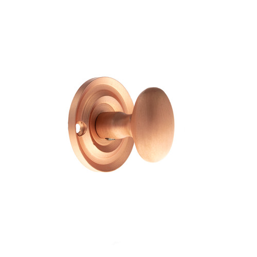 Old English Solid Brass Oval Wc Turn and Release, Urban Satin Copper