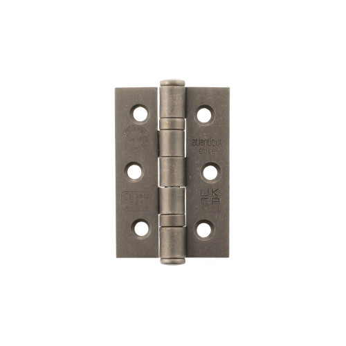 Atlantic Ce Fire Grade 7 Bb Hinges, 3" x 2" x 2mm, Distressed Silver