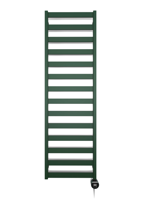 Smooth, Matt, Green, Oil Filled Electric Towel Rail with Wifi Technology 1630x500x72 RAL 6028 (Matt) Green