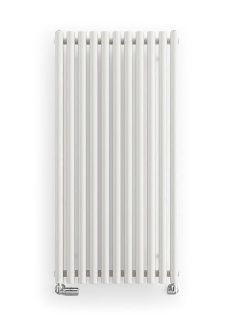 Smooth, Silk White, Designer Radiator, 40mm Diameter Bars 1200x590x96 White RAL 9016