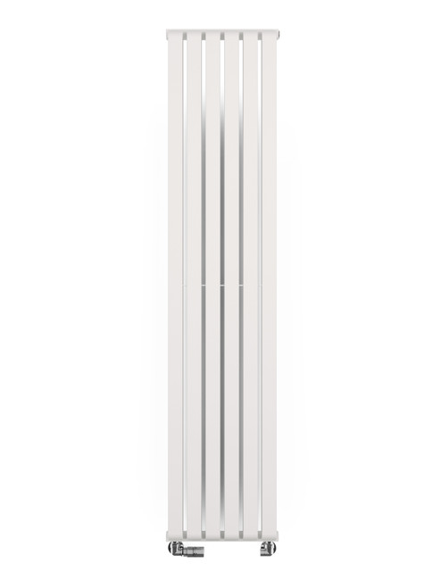 Smooth Matt White Designer Radiator With Double Layered Bars 1800x395x100 Soft 9016 (Matt White)