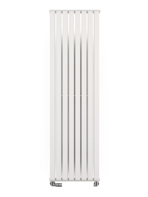 Smooth Matt White Designer Radiator With Double Layered Bars 1800x525x100 Soft 9016 (Matt White)