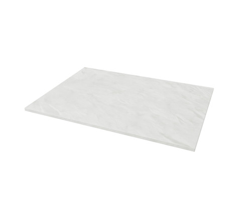 Distinct Dedham 600mm Solid Surface Worktop, Bianco Marble
