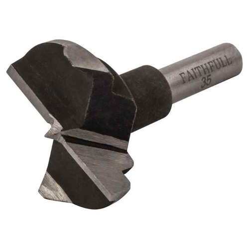 Faithfull Hcs Hinge Boring Bit, 35mm x 60mm, 8mm Shank