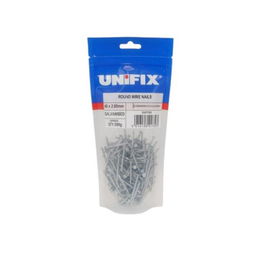 Owlett Galvanised Round Wire Nails, 100mm x 4.5mm, 1kg Pouch