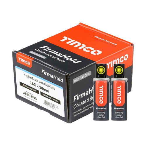 Firmahold 16g Angled Brad Ss Nails 50mm (2000)