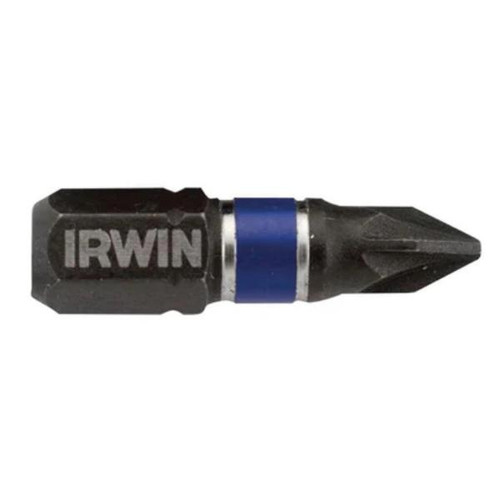 Irwin Pozi Mpact Screwdriver Bits Pz2 x 25mm (Pack Of 10)