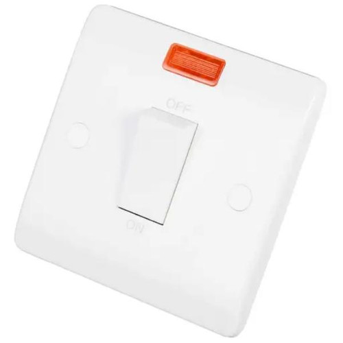Mode Cma501 45a 1 Gang Dp Switch With White Sw Neon