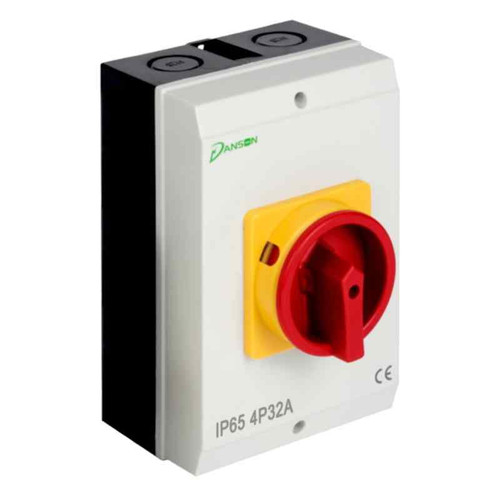 Danson R324pac, 32 amp, 4 Pole Rotary Isolator, Ip65