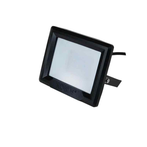 Robus Hilume 50w Led Floodlight Ip65 Black 4000k With 1m Flex