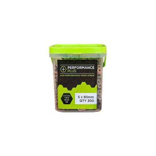 Samac Performance Plus Screw, 5mm x 100mm, Tub of 1000