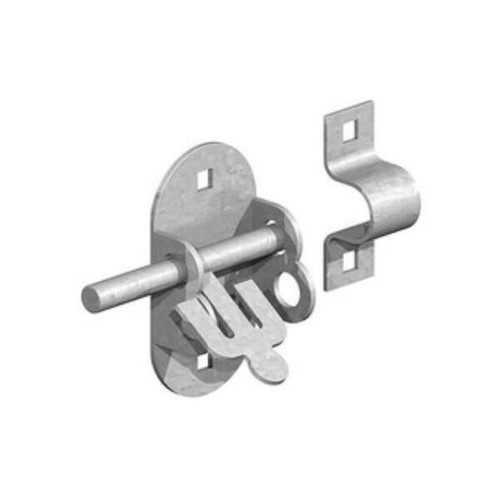 Birkdale Oval Badbolt, 100mm, Galvanised