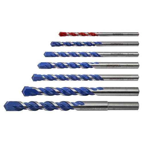 Faithfull Multi Construction Drill Bit Set, 7 Piece