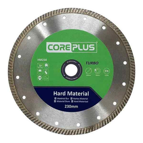 Coreplus Diamond Blade Hard Material Turbo, 230mm x 22mm