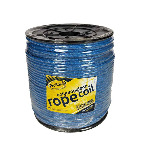 Draw Cord Rope, 6mm x 200m, Plastic Reel
