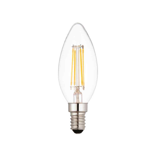 Saxby E14 Led Filament Candle, 4w, 470lm, 2700k, Dimmable