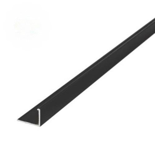 Tile Trim, Black, 12mm, 2.44m