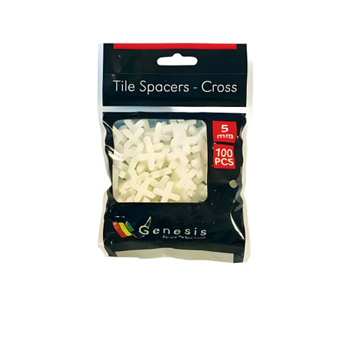 Genesis 5mm x 100 Cross Spacers, White