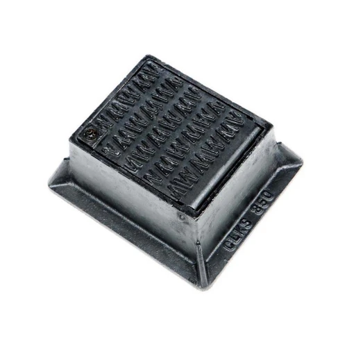 Clark Stop Tap Surface Box, Cast Iron Hinged, 140mm x 114mm