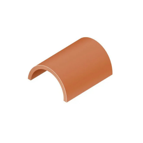 Sandtoft Clay Third Round Ridge Tile, 305mm, Tuscan