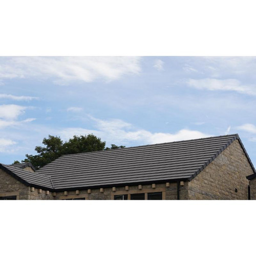 Breedon Elite Thin Edge Concrete Roof Tile, Black