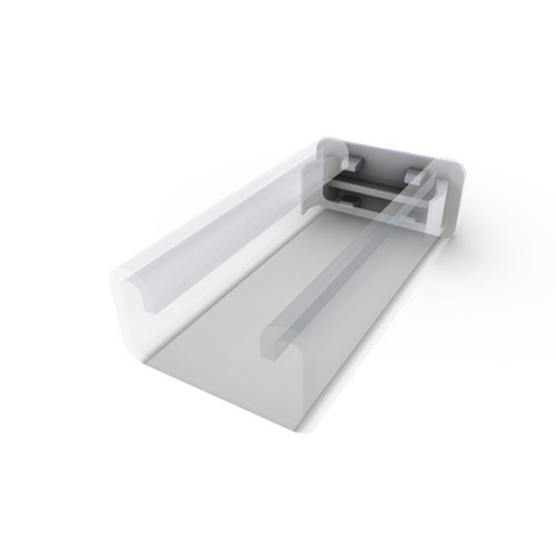 Unitrunk 41mm x 21mm Channel Plastic End Cap, Black