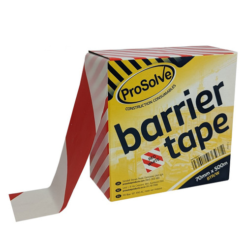 Prosolve Barrier Tape, Red/White