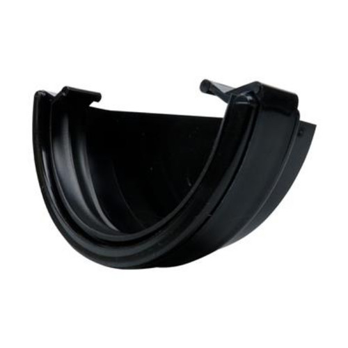 Navigator 112mm Half Round Gutter Stop End External, Black