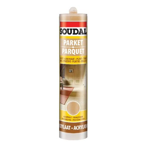Soudal Parquet & Timber Acrylic Based Sealant, 290ml, Light Oak