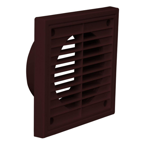Manrose Fixed Grille, 100mm, Black