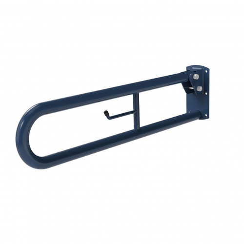 760mm x 32mm Hinged Support Rail, Powder Coated Blue