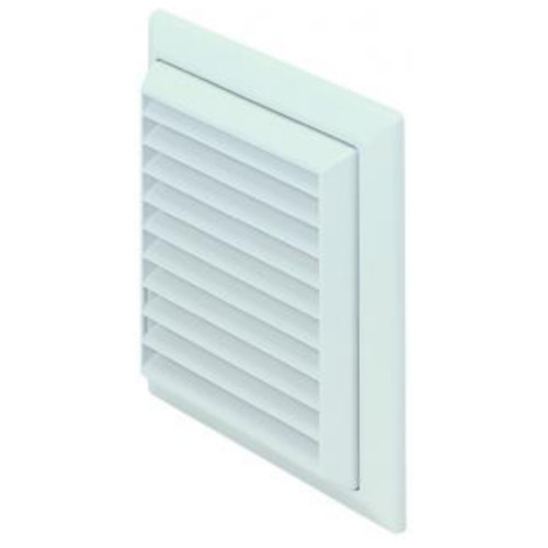 Domus, Louvre Grille With Flyscreen, White