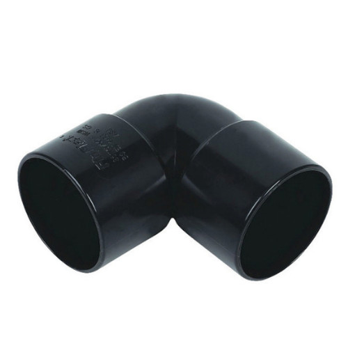Floplast 50mm Black Abs 90 Degree Bend