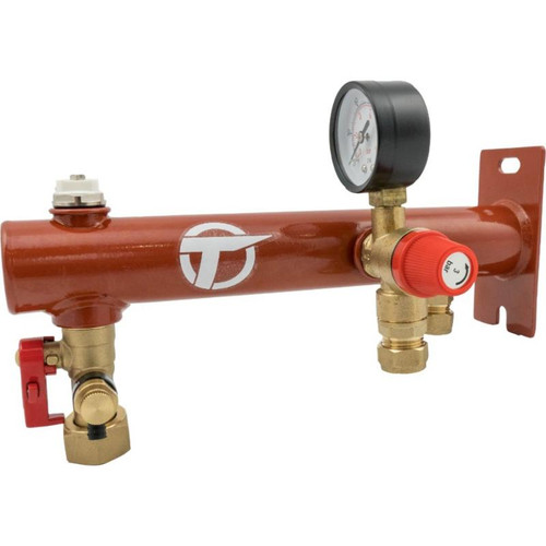 Tesla Expansion Vessel Fixing Bar Kit and Valve Vent and Gauge